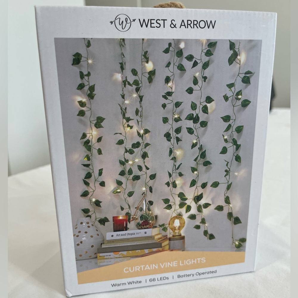 Curtain Vine Lights with Warm White LEDs